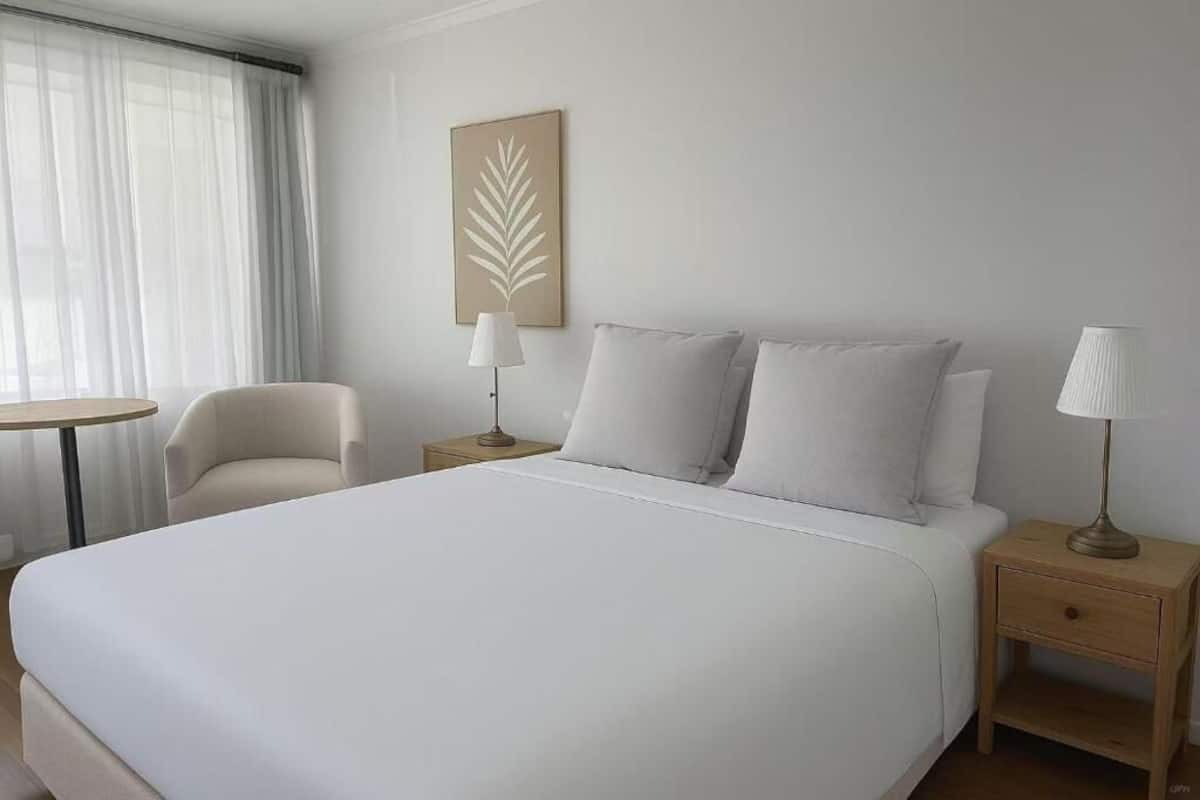 Habitación doble Deluxe | Espacio para trabajar con laptop y wifi gratis