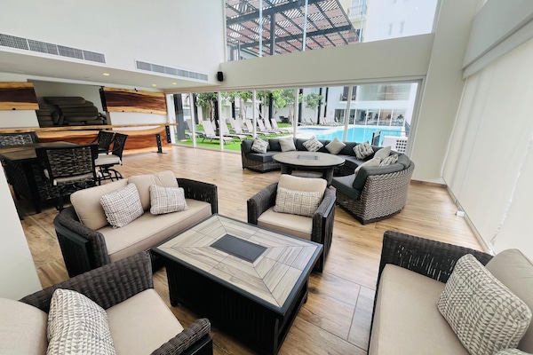 Sala de estar en el lobby