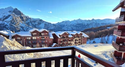 Appart ski aux pieds Ă 1800m, vue superbe