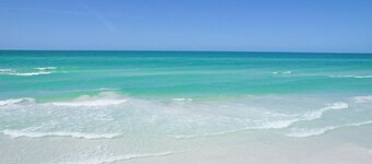 Venice Beach Two Bedroom Private Condo with Community Pool, Gulf Beach Access and Water Views!