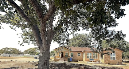 3-bedroom farmhouse in tranquil Seguin with large lot and trees