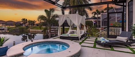 Una piscina climatizada