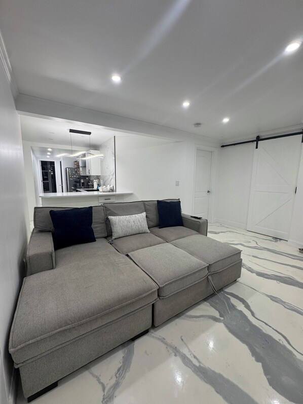 Televisión y chimenea 