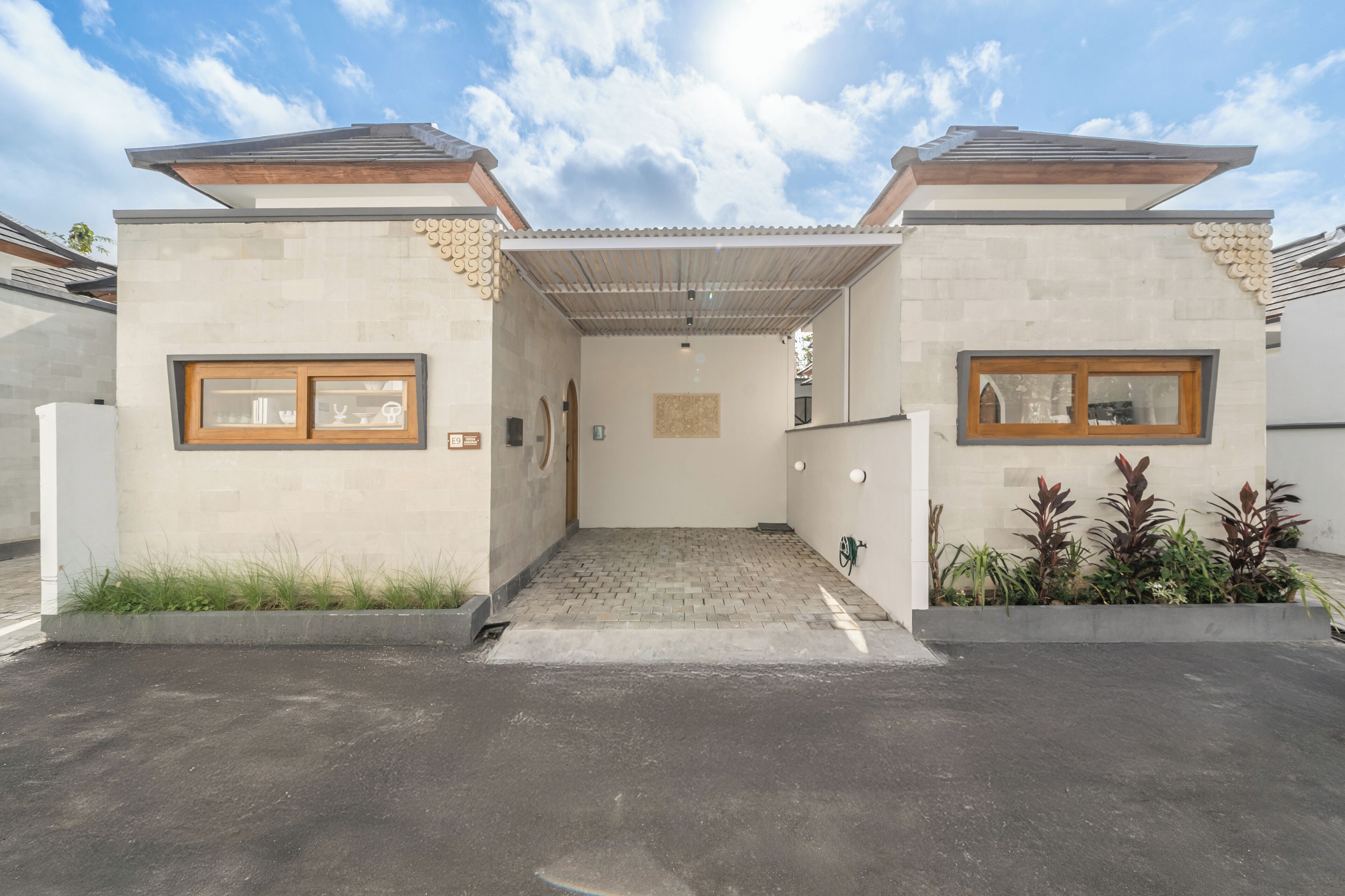 Overnatningsstedets facade