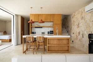 Deluxe Villa, 3 Bedrooms, Balcony, Pool View | Private kitchen - Villa Ohana by Alfred in Bali (Pecatu)
