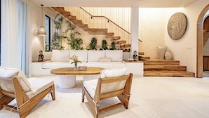 奢華別墅, 3 間臥室, 庭院, 泳池景觀 | 客廳