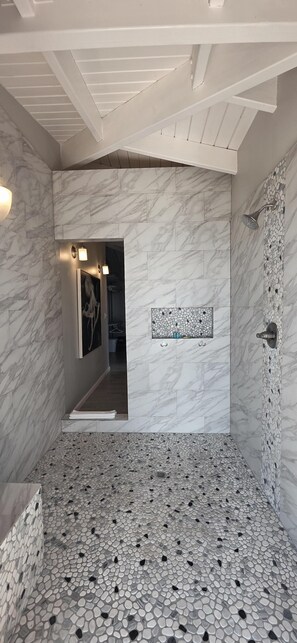 Shower, hair dryer