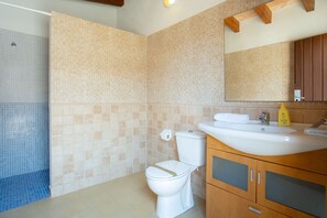 Shower, bidet, towels