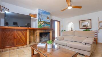 Fireplace, table tennis