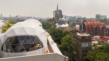 Blick von der Unterkunft