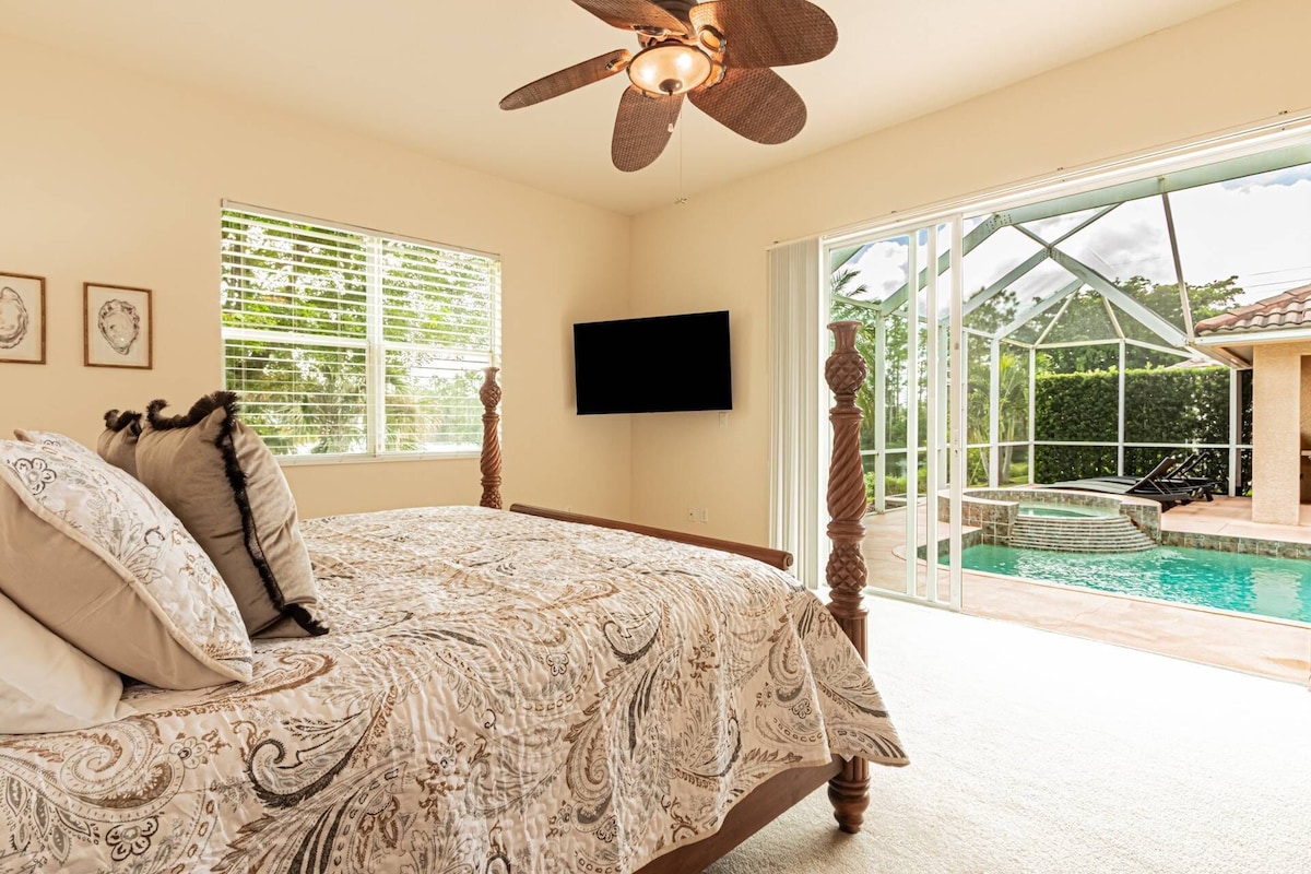Photo 12 of Briarwood upscale pool/spa home w/lake views, outdoor TV/entertaining area & 2nd king guest suite