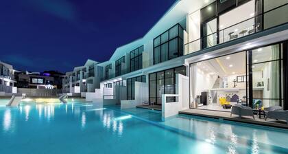 Unique Townhouse Pool Slide Access