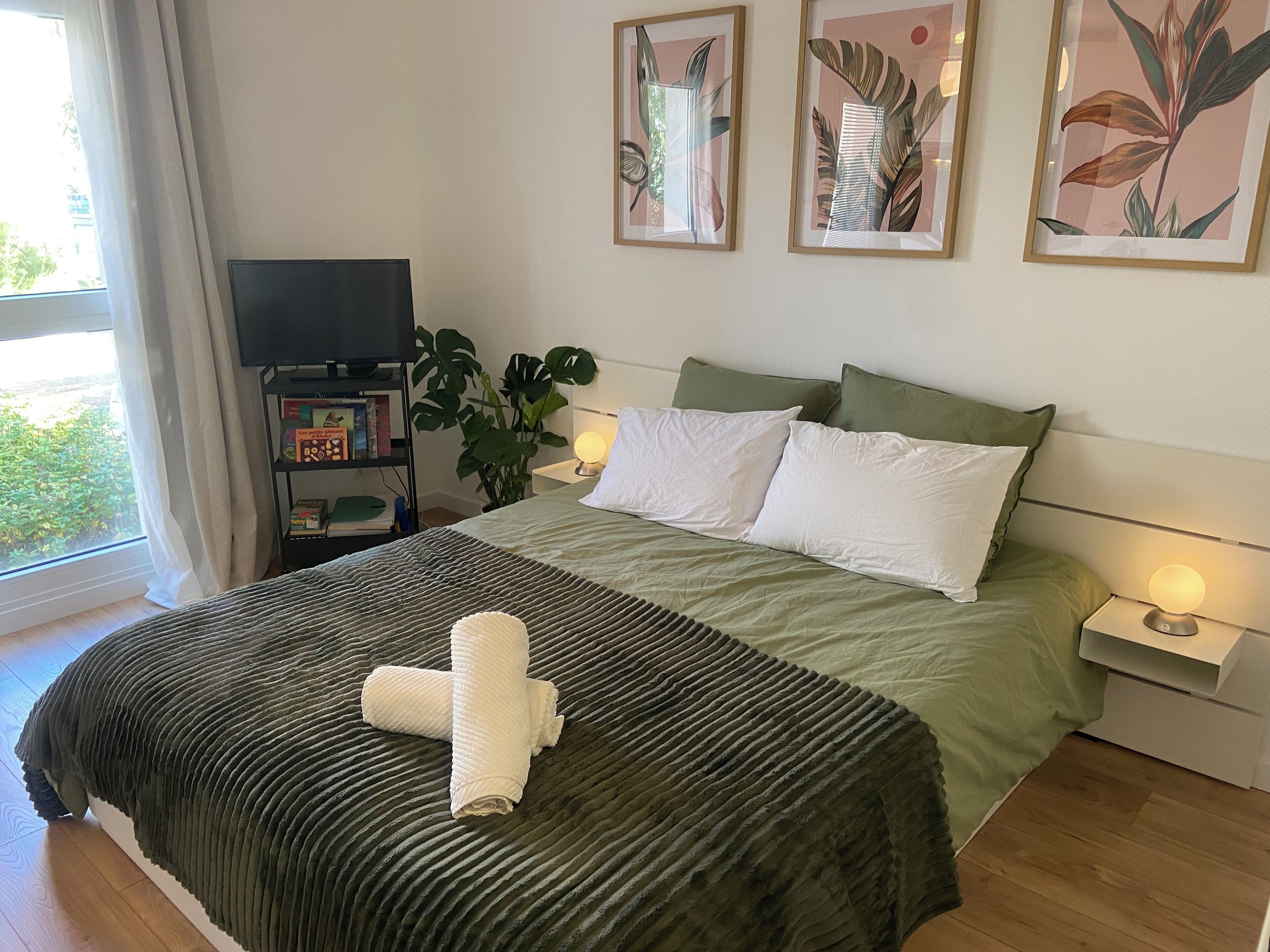 1 chambre, fer et planche à repasser, Wi-Fi gratuit, draps fournis