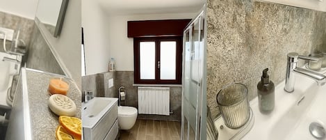 Séchoir à cheveux, serviettes fournies, savon, papier de toilette