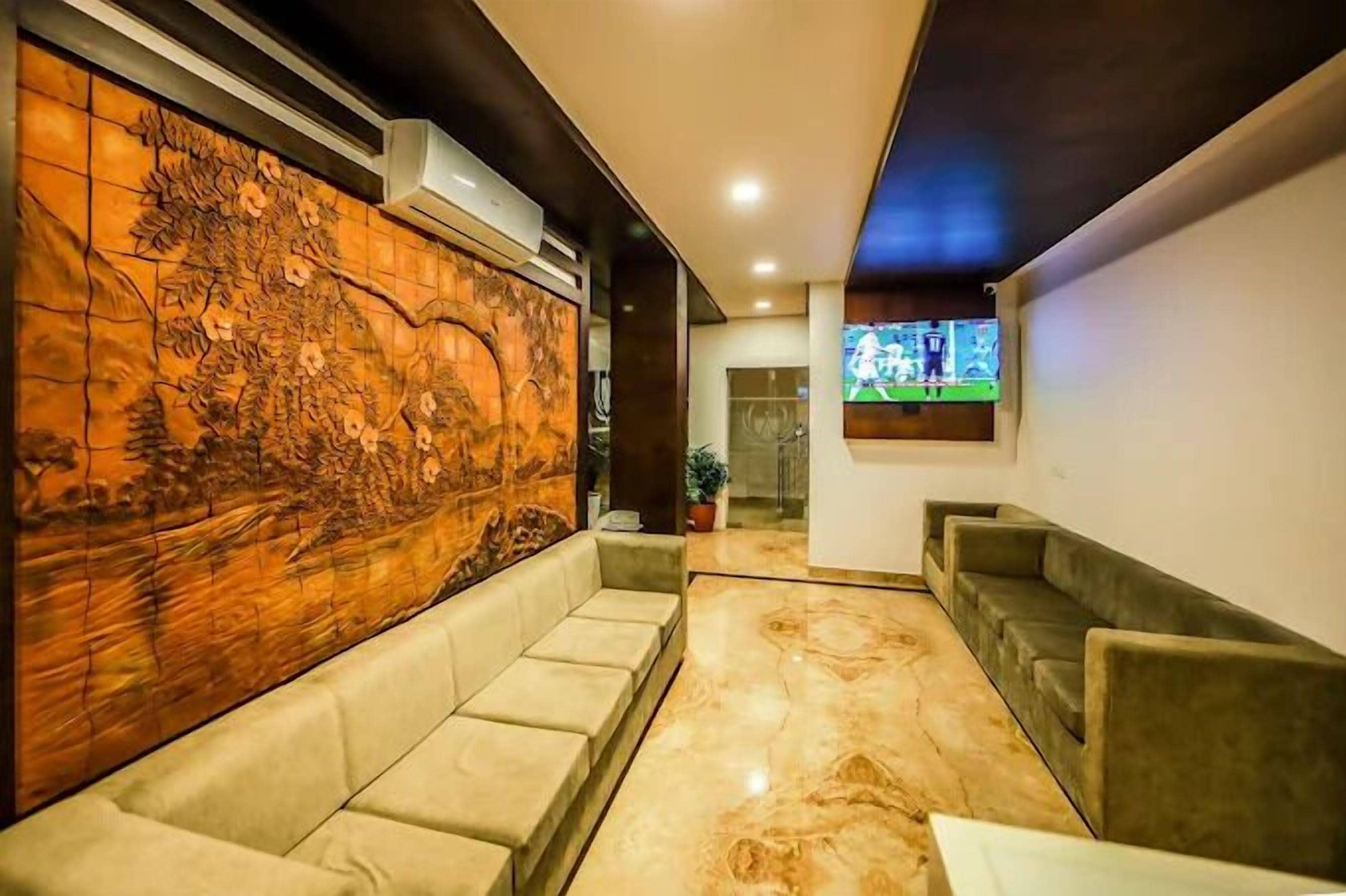 Sitteområde i lobbyen