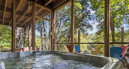 Bear Paw Retreat Theatre Hot Tub Sauna