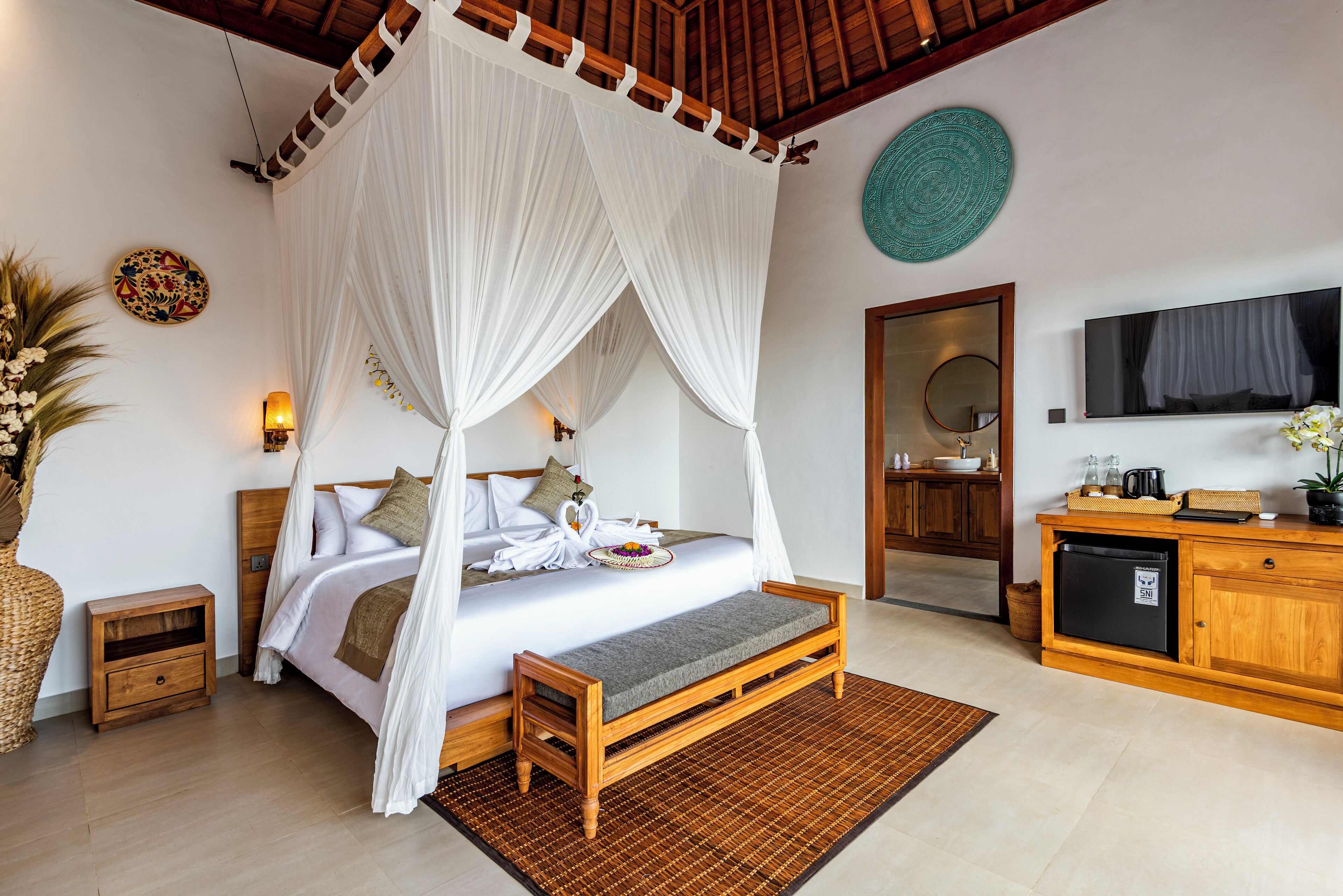 Vila, 1 kamar tidur, kolam renang pribadi, pemandangan kebun | Meja kerja, ruang kerja ramah laptop, dan Wi-Fi gratis