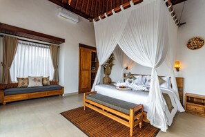 Villa, 1 camera da letto, piscina privata, vista giardino | Una scrivania, postazione laptop, Wi-Fi gratuito