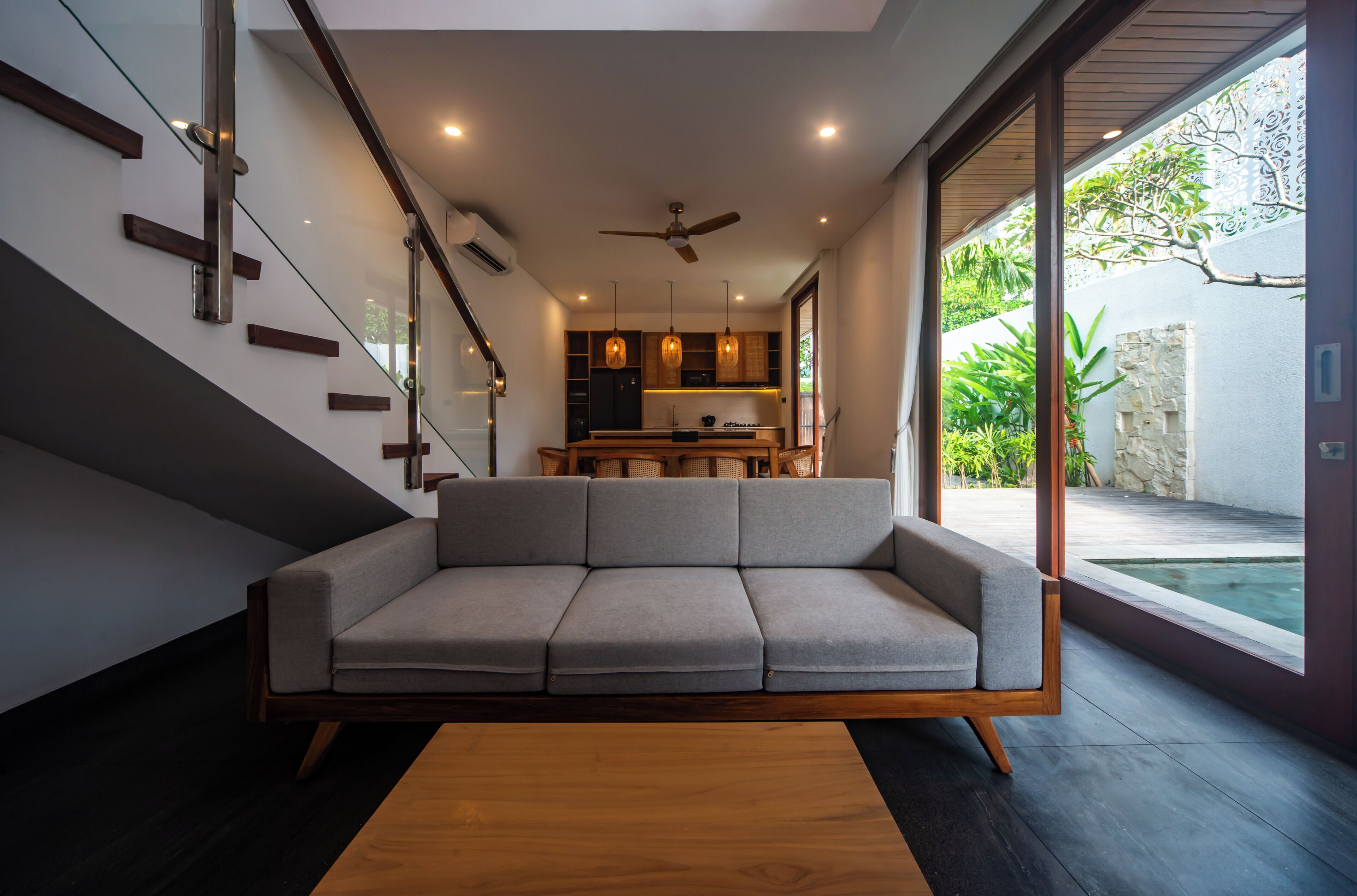 Family Villa, Pool View | Living area