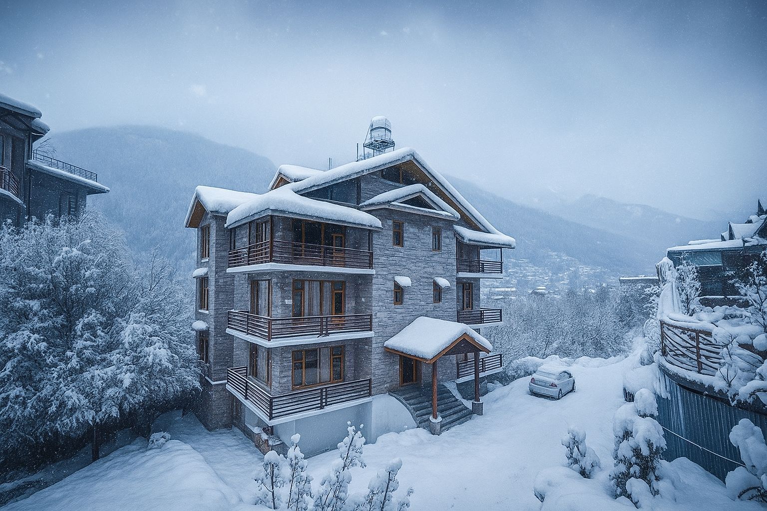 Façade de l’hébergement