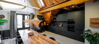 Beautiful group loft with sauna near the beach
