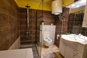 Shower, hair dryer