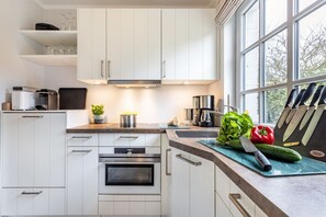 Kühlschrank, Ofen, Herdplatte, Geschirrspüler