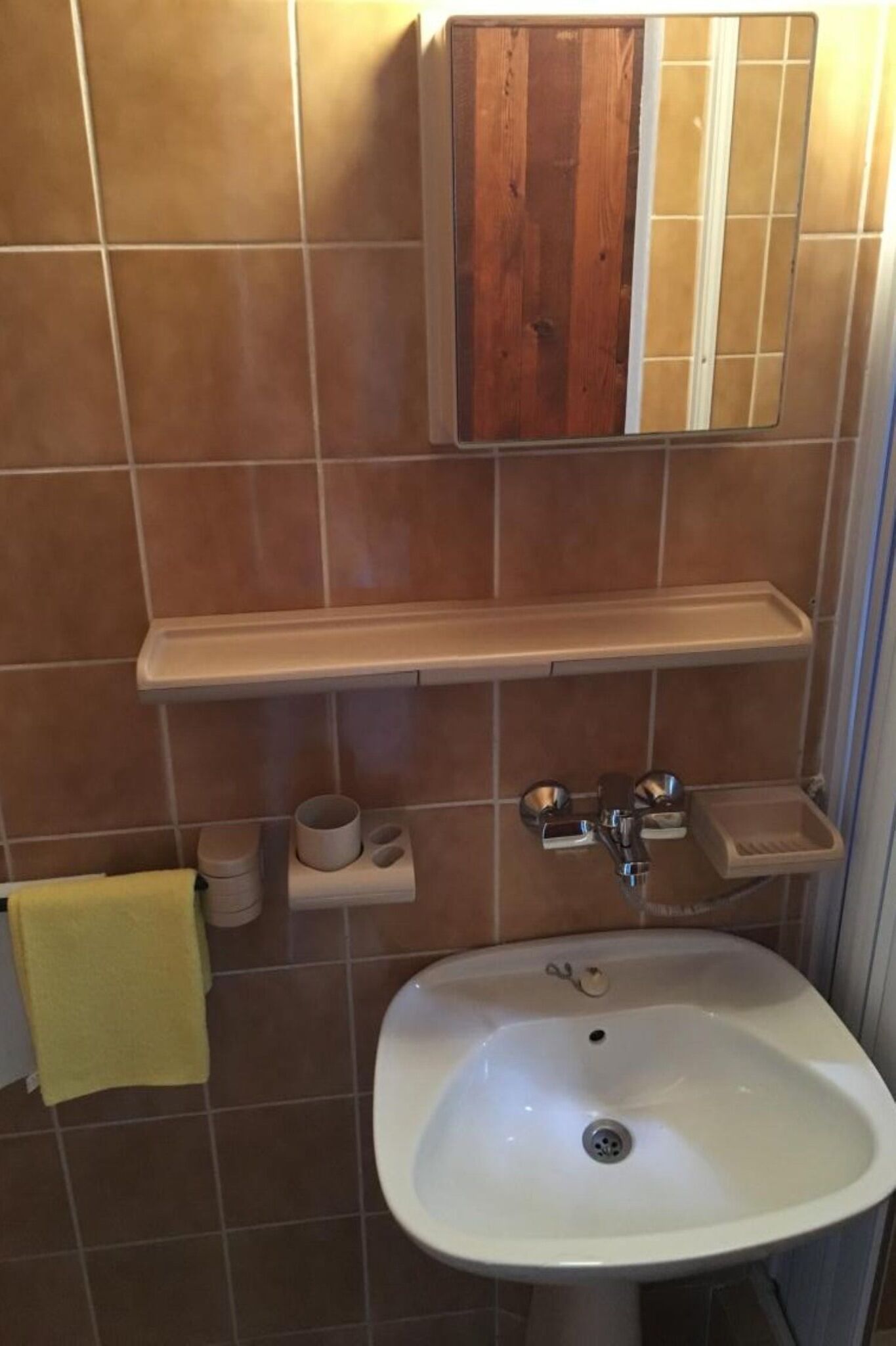 Douche, sèche-cheveux