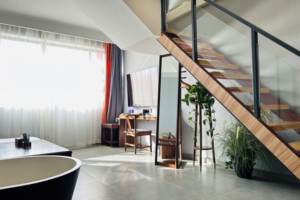 Loft Twin Room for Family | Blackout drapes, soundproofing, iron/ironing board, free WiFi