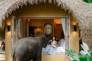 Villa – deluxe, balkong | Skrivebord og wi-fi (inkludert)