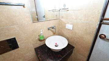 Classic Double or Twin Room, Balcony, Hill View | Bathroom | Slippers, towels, soap, shampoo