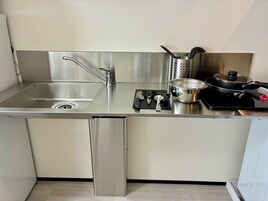 non-smoking(2p) | 私人厨房 | 冰箱、微波炉、炉灶、厨具/餐具