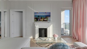 Deluxe Apart Daire, Tepe Manzaralı | Oturma alanı