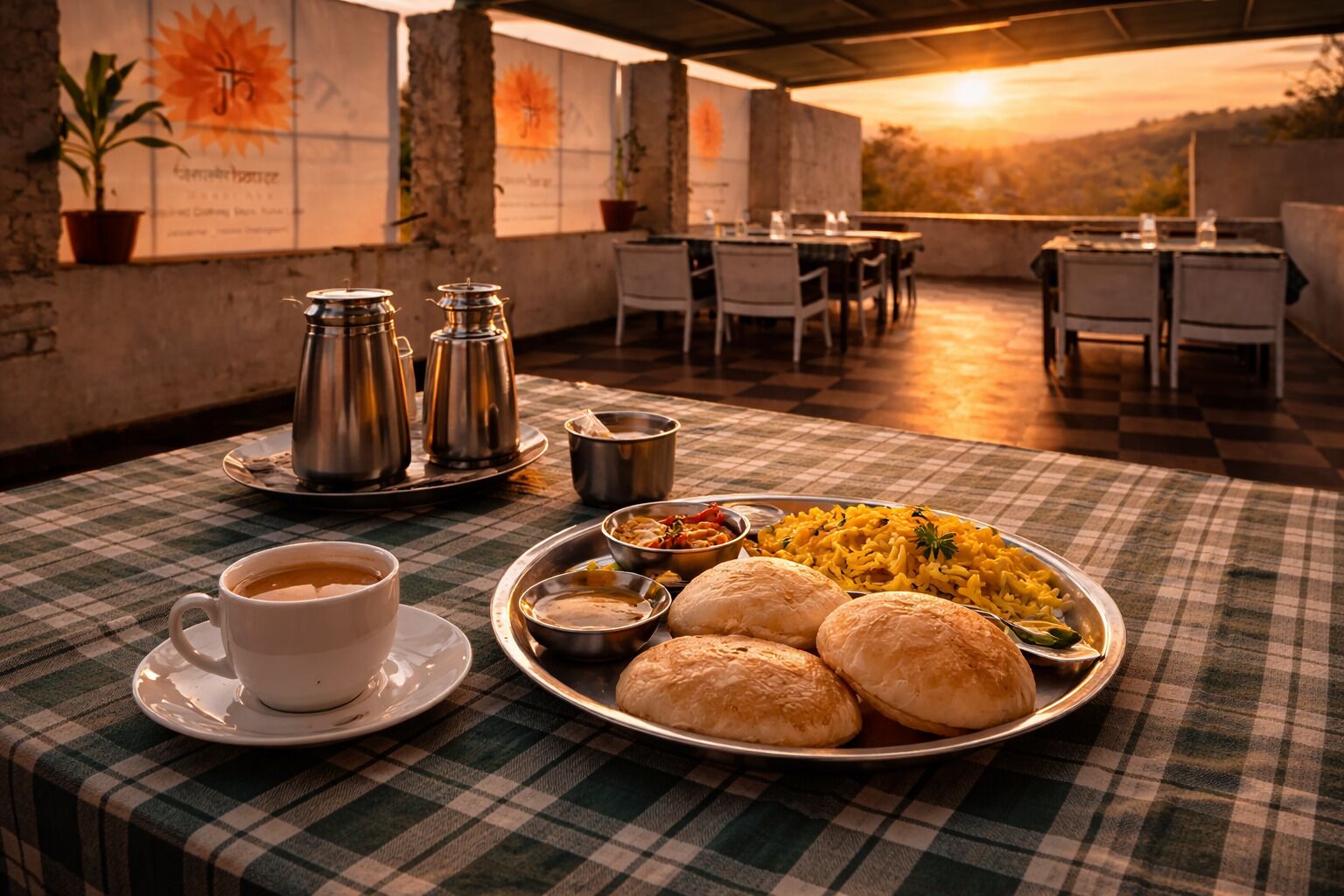 Frokost med lokale retter hver dag (INR 250 per person)