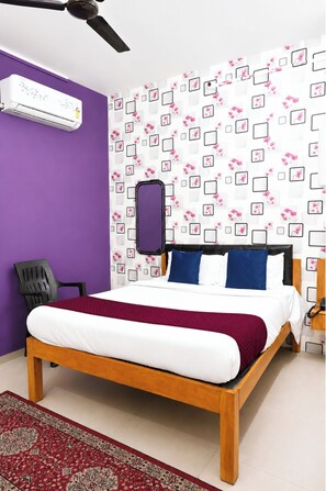 Deluxe tweepersoonskamer, airconditioning | Hypoallergeen beddengoed, geluiddichte muren, gratis wifi