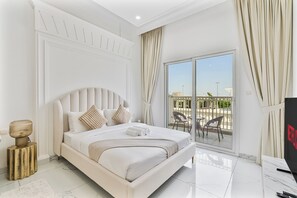 1 غرفة نوم وخزنة داخل الغرفة ومكواة/لوح كي وواي فاي