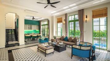 Villa | Living area | Flat-screen TV