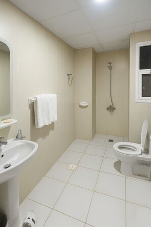 淋浴設備、免費盥洗用品、吹風機、坐浴桶