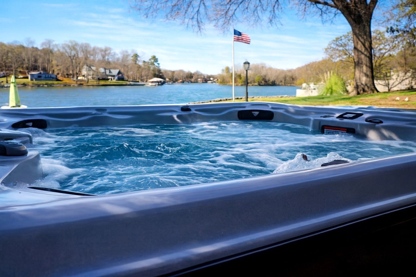 Tina de hidromasaje al aire libre