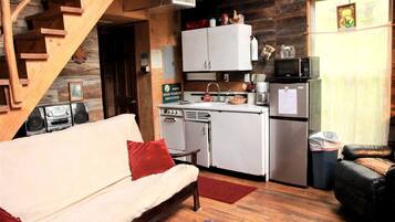 TV, DVD player, video library, stereo
