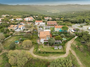 Aerial view - Room 'Piccolo Paradiso - Camera 4' with Shared Terrace, Shared Garden and Wi-Fi (Castellaccio)