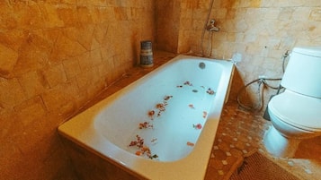 Deluxe House | Bathroom | Eco-friendly toiletries, hair dryer