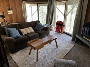TV, fireplace, stereo