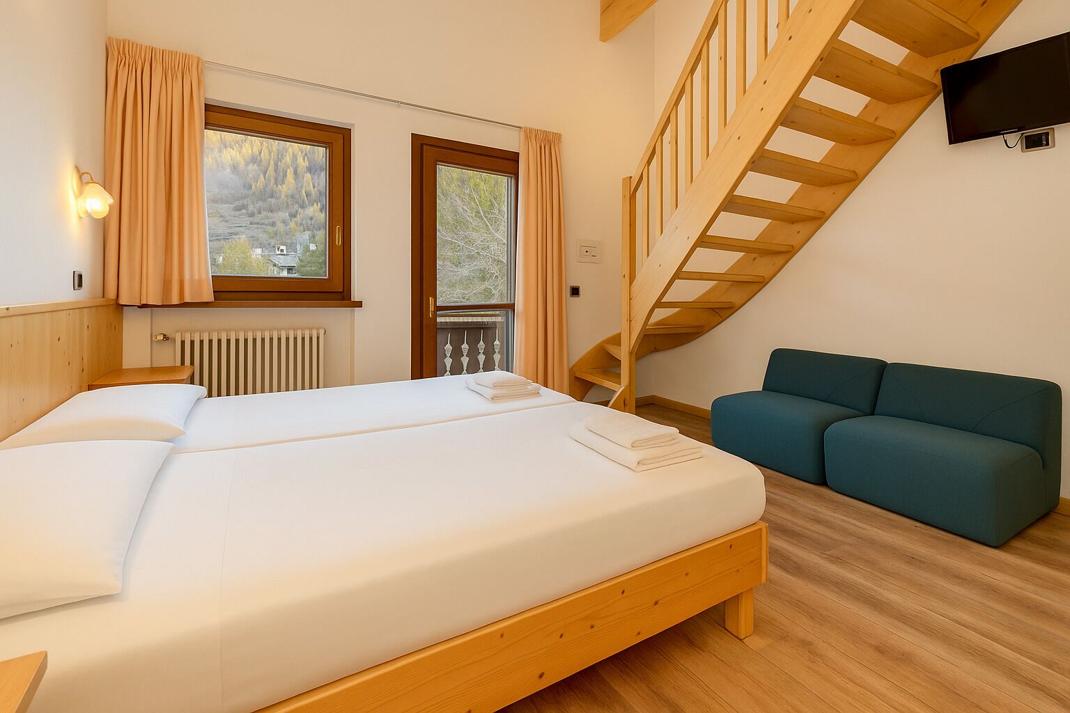 Chambre Quadruple Deluxe | Literie de qualité supérieure, couette en duvet d'oie
