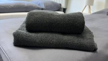 Desk, free WiFi, bed sheets