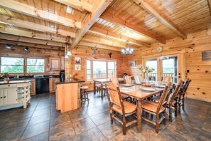 Dining - Spectacular Cabin with Incredible Indoor and Outdoor Spaces in Tennessee (Sevierville)