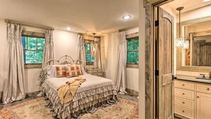 Unclassified image, 4 of 50, button - Modern Chic Cabin with Game Room and Hiking Trails in North Carolina (Deep Gap)
