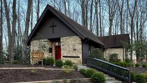Unclassified image, 3 of 50, button - Modern Chic Cabin with Game Room and Hiking Trails in North Carolina (Deep Gap)