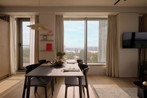 In-room safe, desk, laptop workspace, blackout drapes