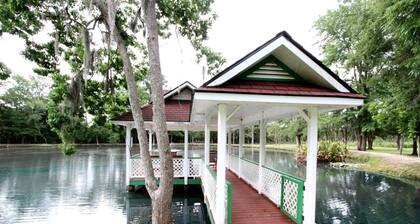Quaint Cottage with Covered Dock on the Pond and Walking Trails in Georgia